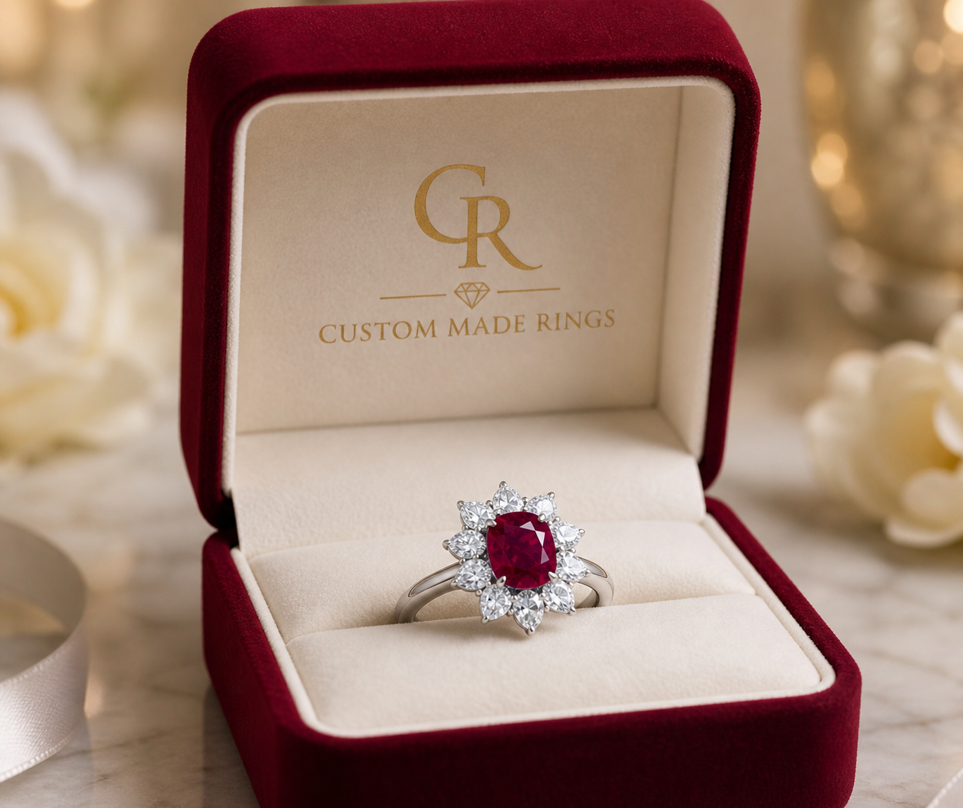 New 2026 13 custom made unique affordable ruby diamond accents engagement rings