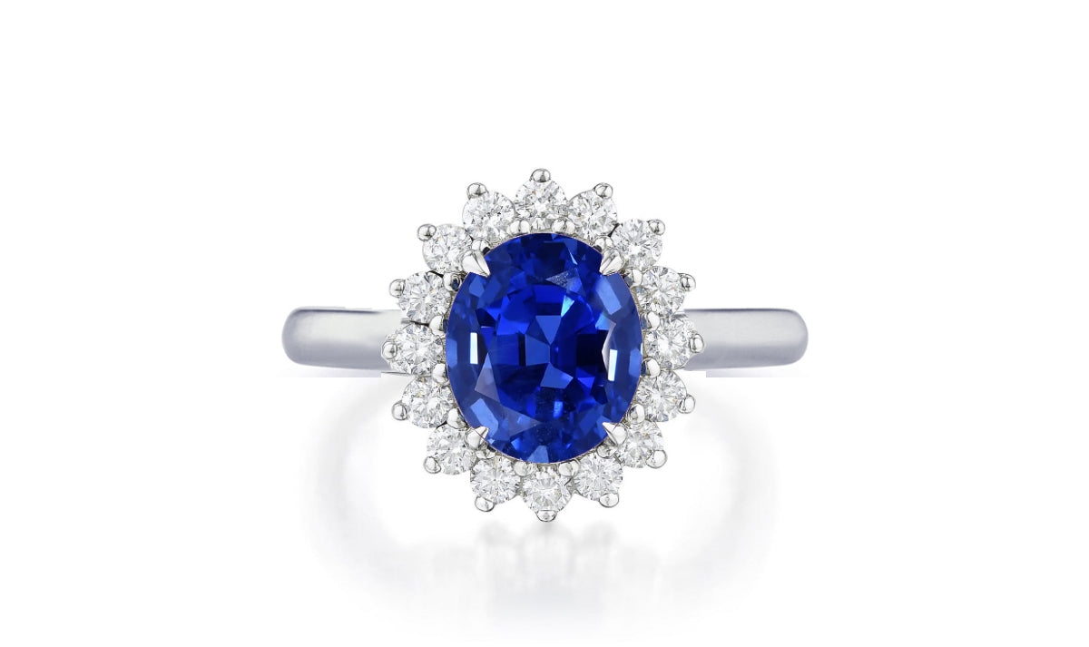 Custom made unique non traditional dream blue sapphire and diamond engagement rings 17