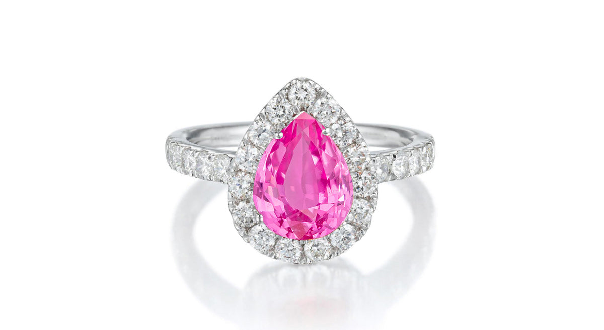 Custom made unique non traditional dream pink sapphire and diamond engagement rings 16