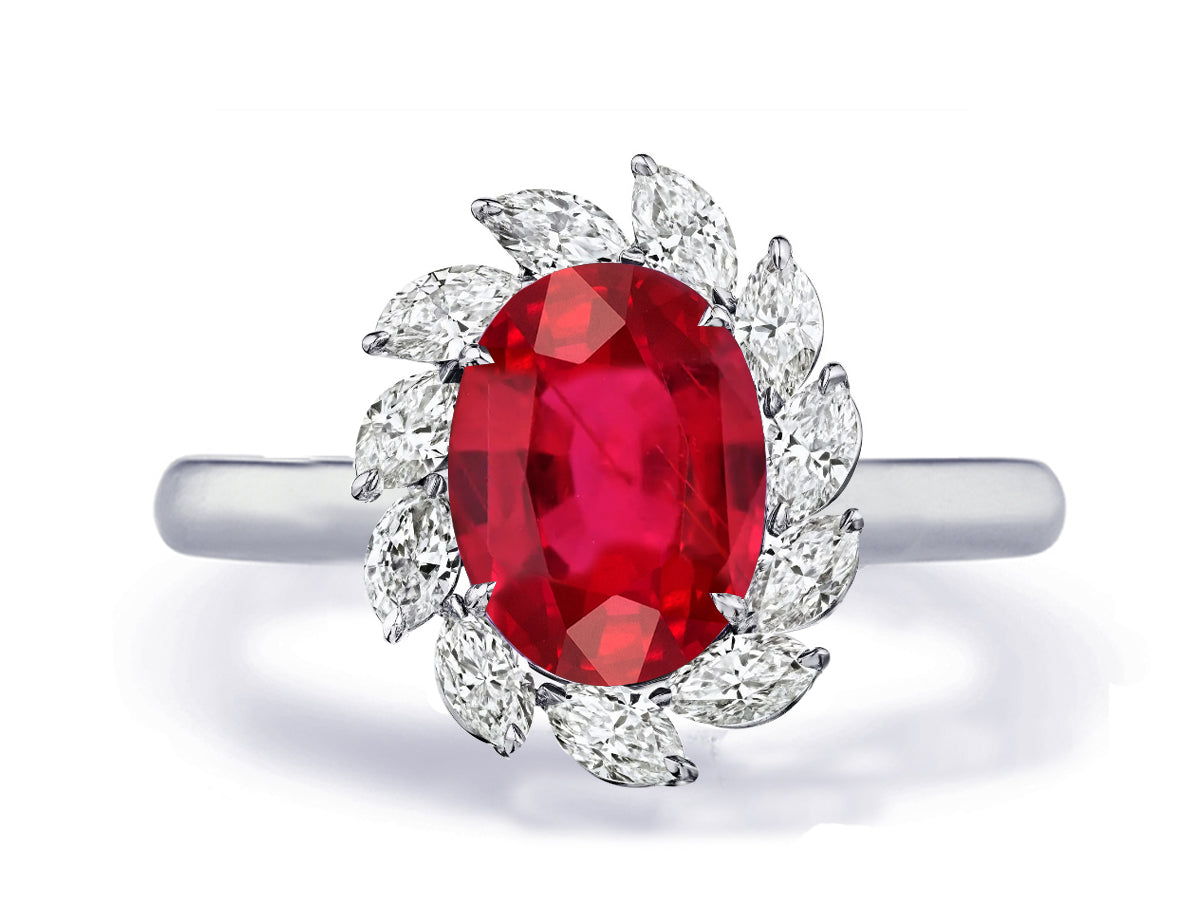 Custom made unique non traditional dream ruby and diamond engagement rings 19