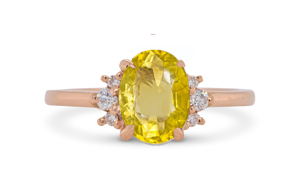 New 2026 152 custom made unique affordable yellow sapphire diamond accents engagement rings