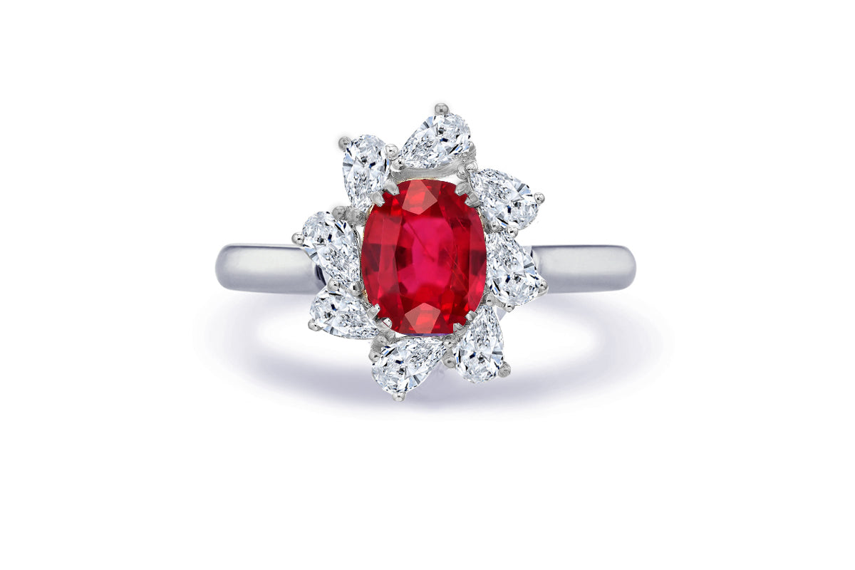 New 2026 16 custom made unique affordable ruby diamond accents engagement rings