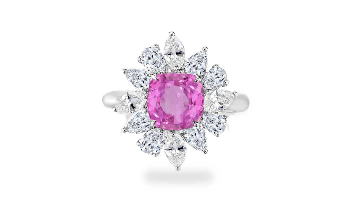 New 2026 17 custom made unique affordable pink sapphire diamond accents engagement rings