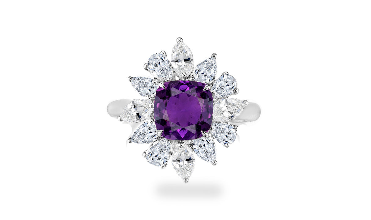 New 2026 17 custom made unique affordable purple sapphire diamond accents engagement rings