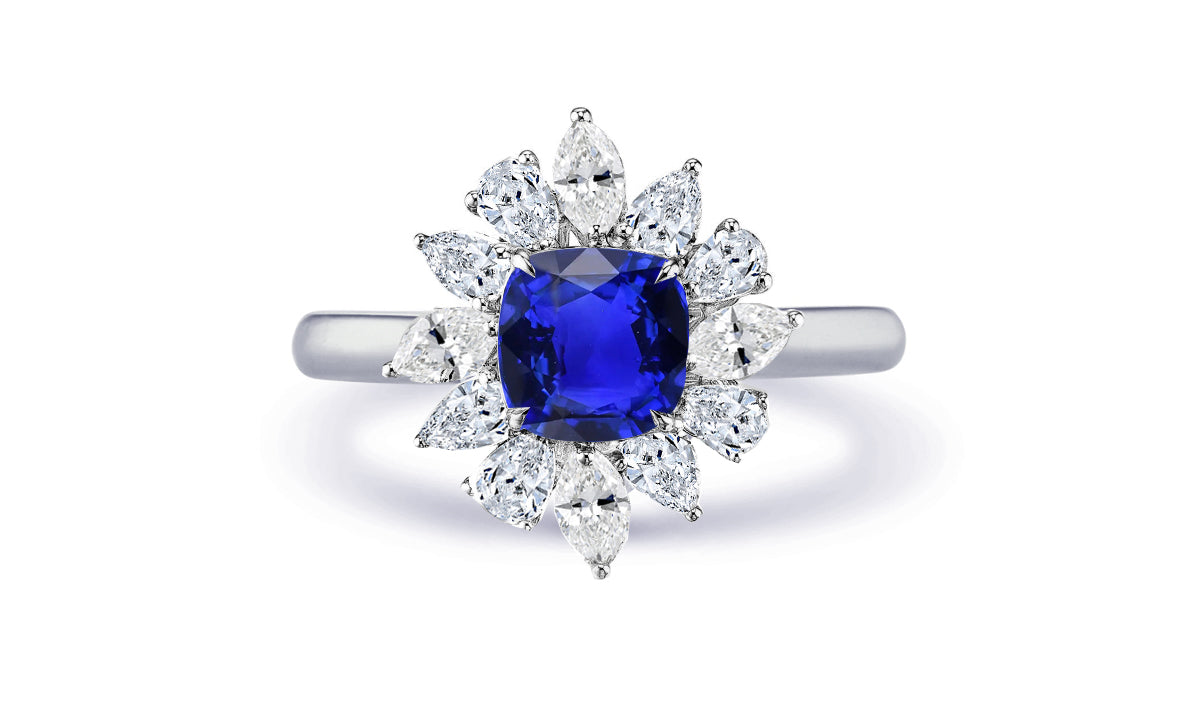 New 2026 19 custom made unique affordable blue sapphire diamond accents engagement rings
