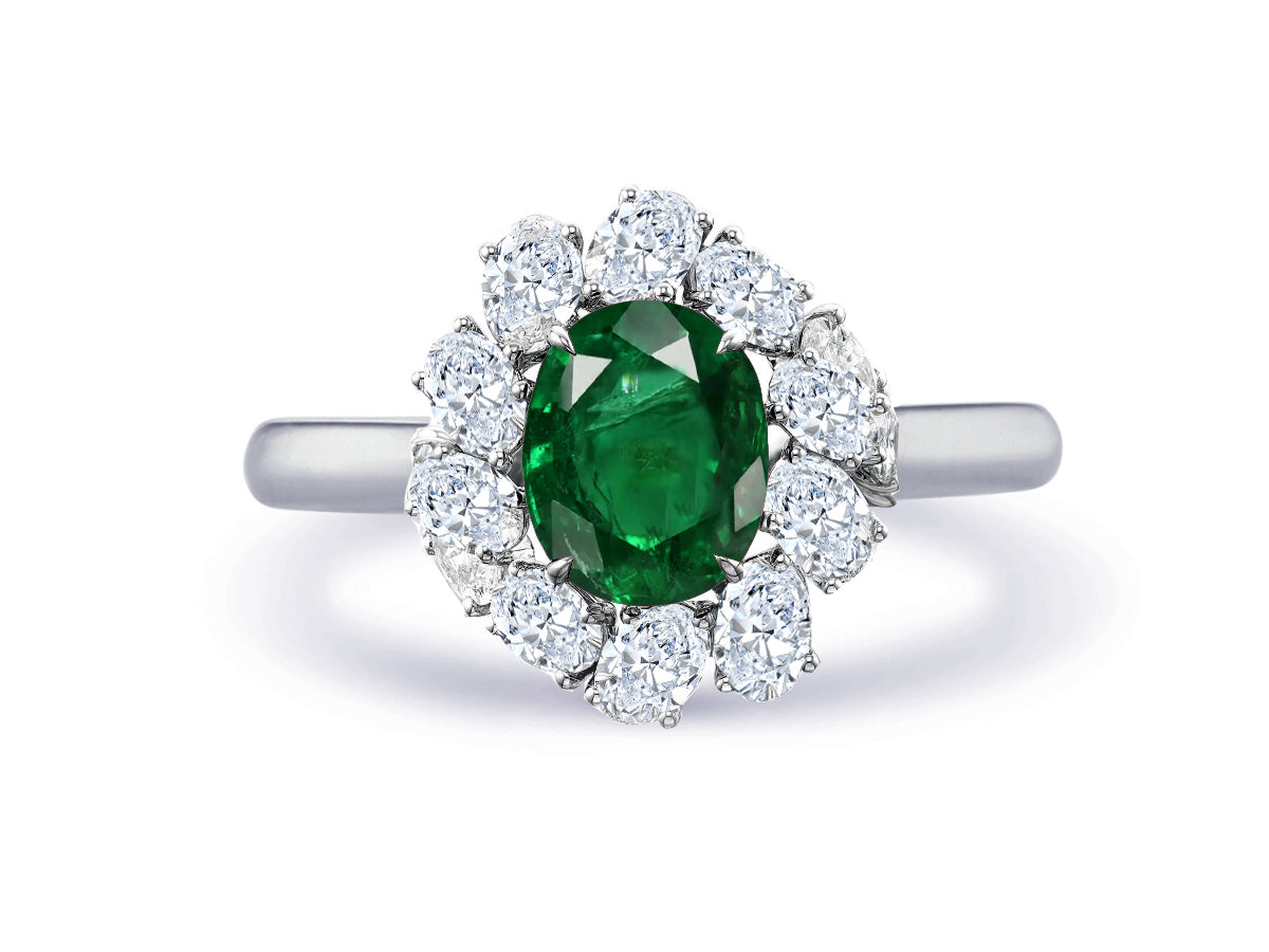 New 2026 22 custom made unique affordable emerald diamond accents engagement rings