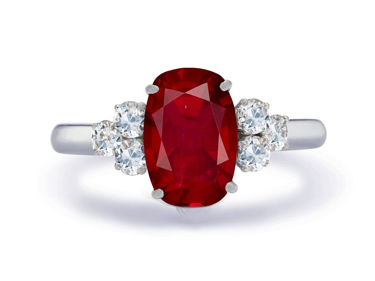 New 2026 31 custom made unique affordable ruby diamond accents engagement rings