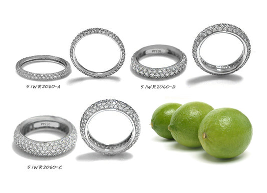 eternity ring pave set with round diamonds