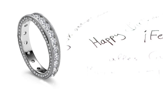 eternity band channel set with round diamonds