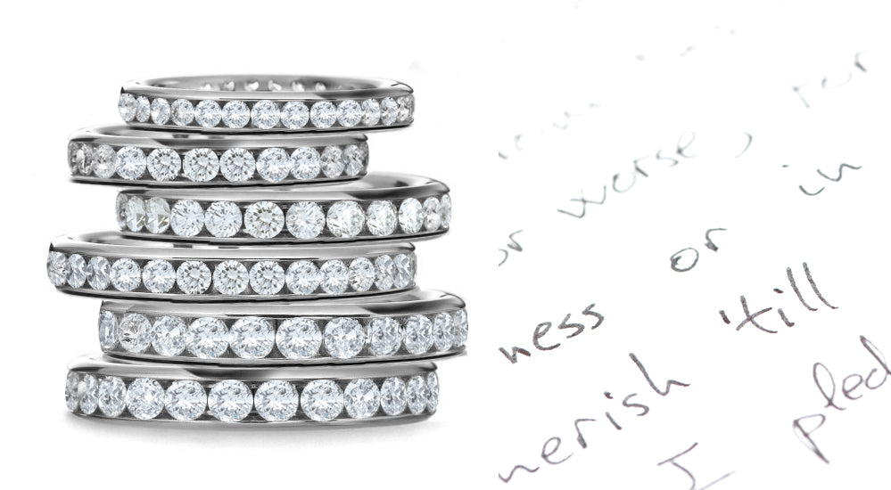 eternity band channel set with brilliant round cut diamonds
