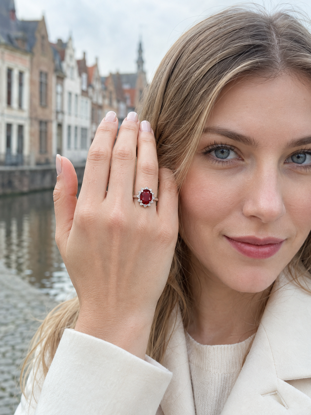 New 2026 29 custom made unique affordable ruby diamond accents engagement rings