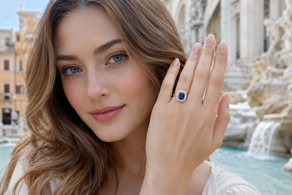 New 2026 30 custom made unique affordable blue sapphire diamond accents engagement rings