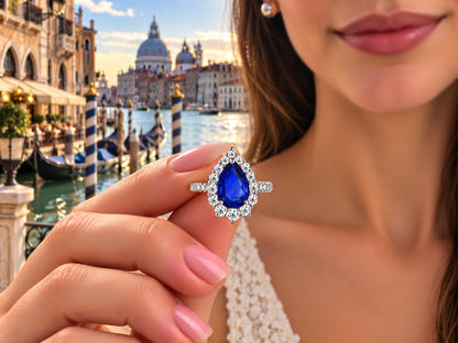 New 2026 53 custom made unique affordable blue sapphire diamond accents engagement rings