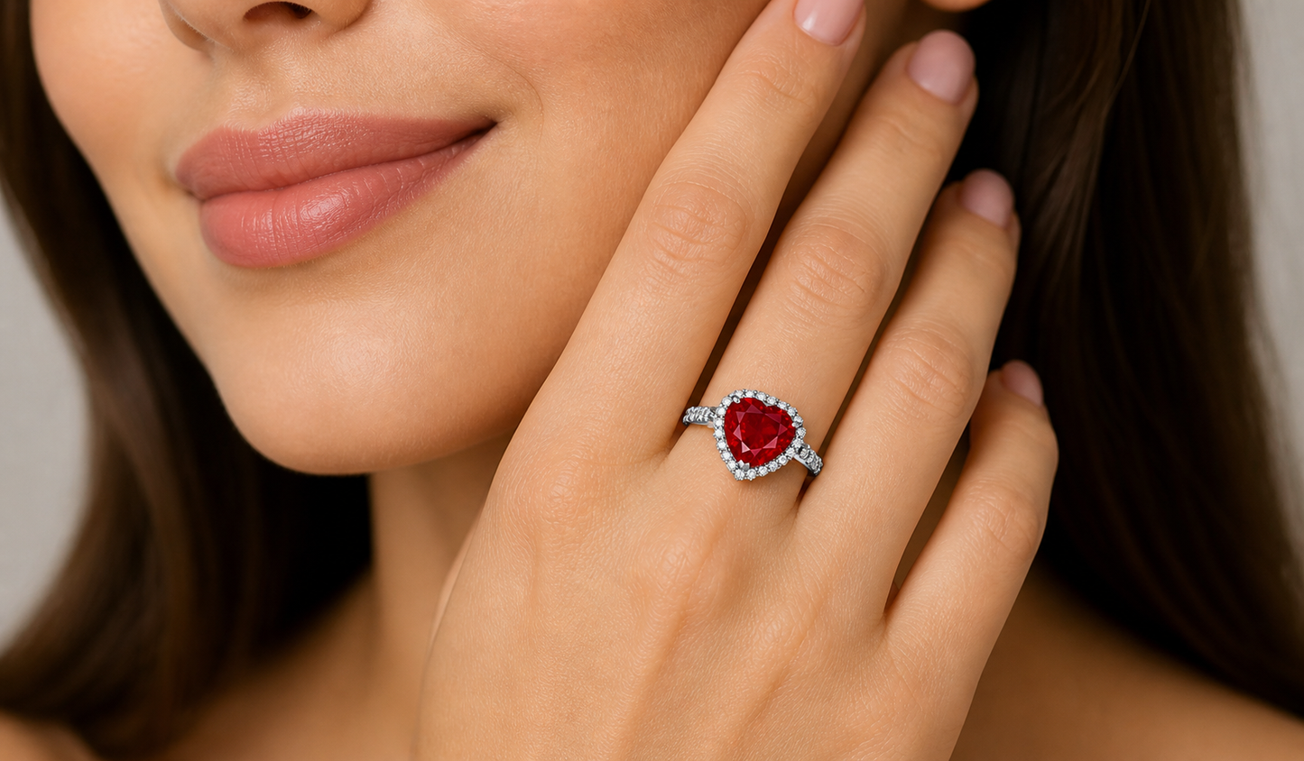 New 2026 7 custom made unique affordable ruby diamond accents engagement rings