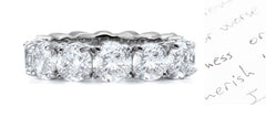 eternity band prong set with round diamonds