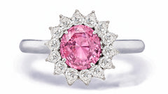 Custom made unique handcrafted non tradional diamond and pink sapphire engagement rings 2026 3
