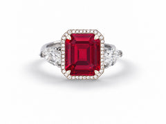 Custom made unique handcrafted non tradional diamond and ruby engagement rings 2026 2