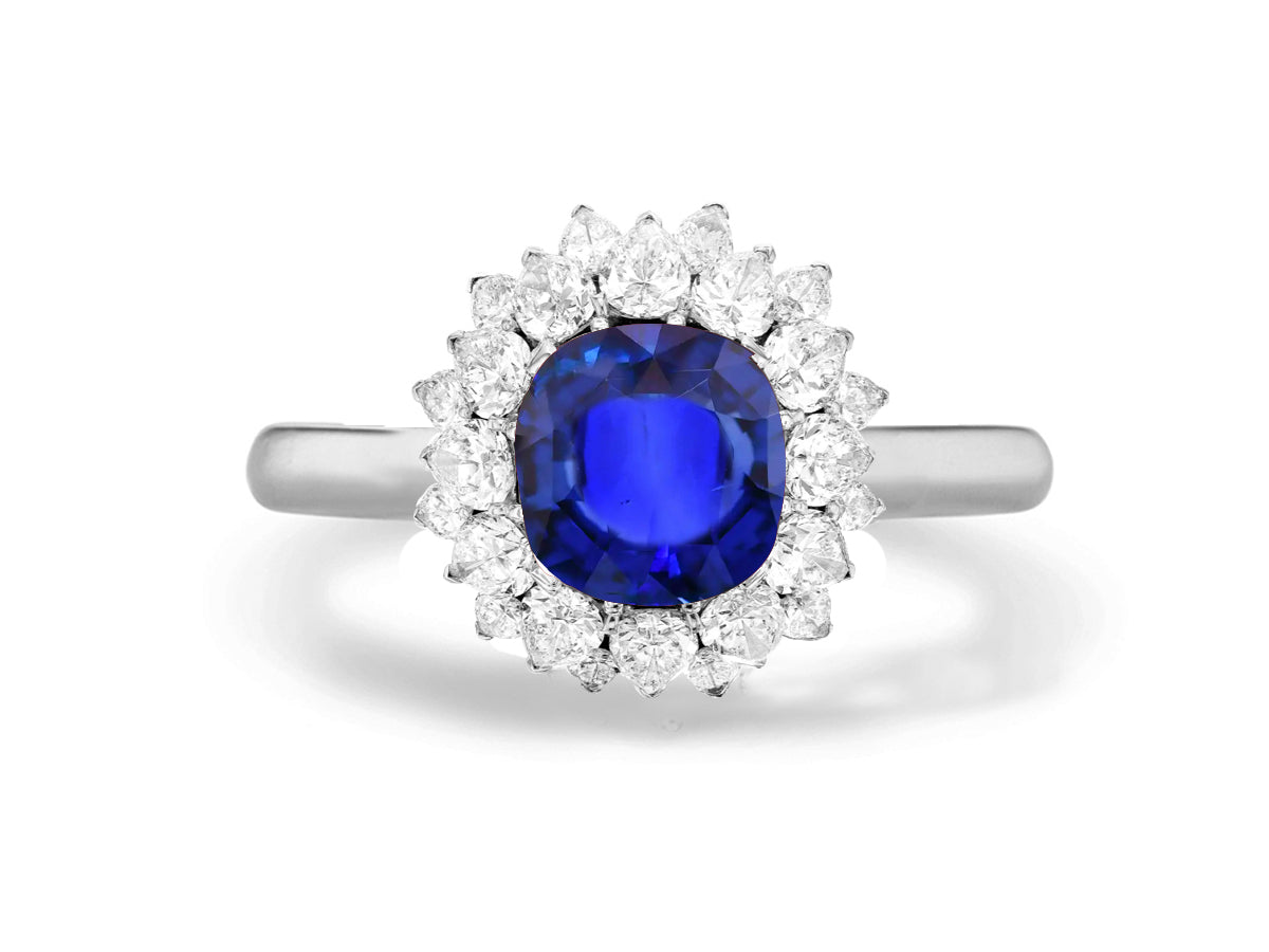Custom made unique non traditional dream blue sapphire and diamond engagement rings 15