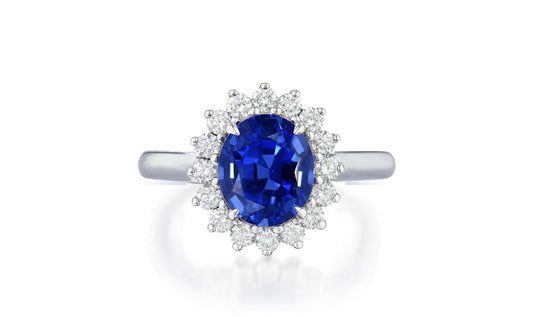 Custom made unique non traditional dream blue sapphire and diamond engagement rings 17