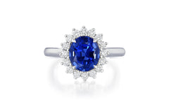 Custom made unique non traditional dream blue sapphire and diamond engagement rings 17