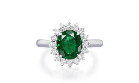 Custom made unique non traditional dream emerald and diamond engagement rings 17