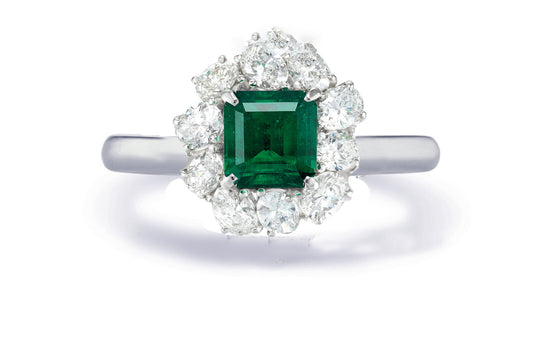 Custom made unique non traditional dream emerald and diamond engagement rings 18