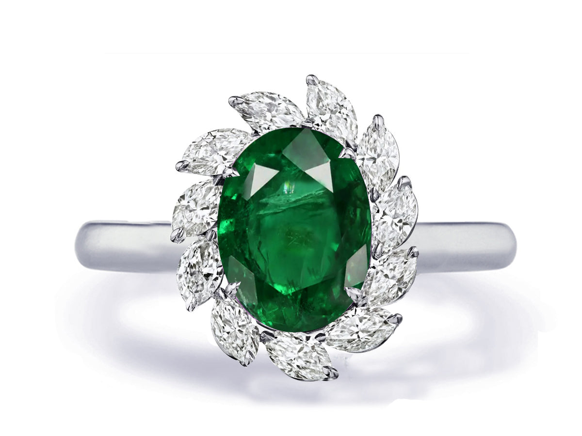 Custom made unique non traditional dream emerald and diamond engagement rings 19