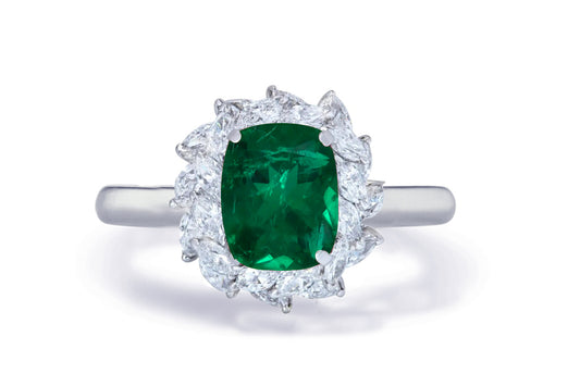 Custom made unique non traditional dream emerald and diamond engagement rings 5