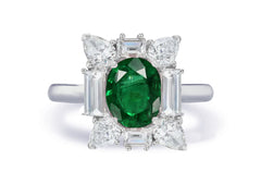 Custom made unique non traditional dream emerald and diamond engagement rings 8