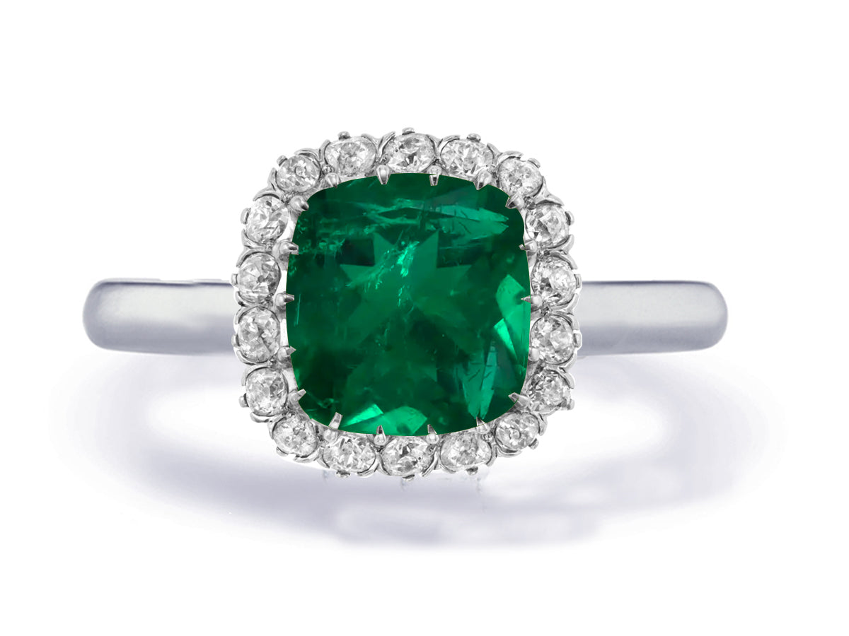 Custom made unique non traditional dream emerald and diamond engagement rings 2
