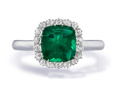 Custom made unique non traditional dream emerald and diamond engagement rings 2