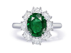 Custom made unique non traditional dream emerald and diamond engagement rings 4