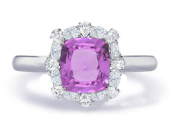 Custom made unique non traditional dream pink sapphire and diamond engagement rings 11