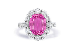 Custom made unique non traditional dream pink sapphire and diamond engagement rings 13