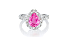 Custom made unique non traditional dream pink sapphire and diamond engagement rings 16