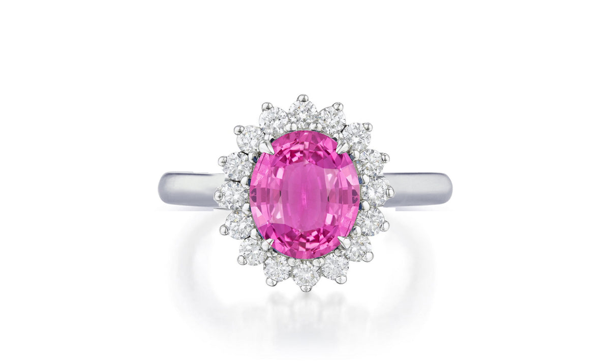 Custom made unique non traditional dream pink sapphire and diamond engagement rings 17