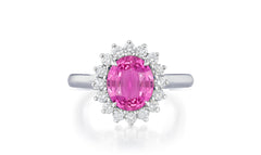 Custom made unique non traditional dream pink sapphire and diamond engagement rings 17
