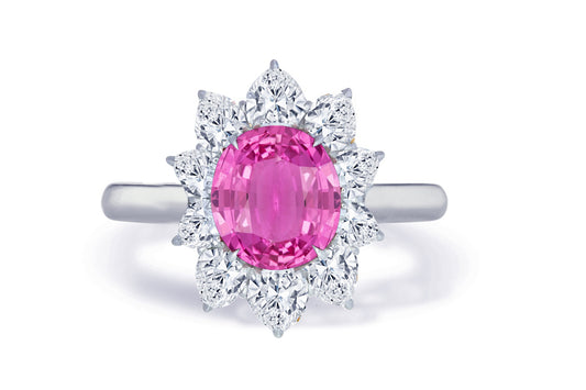 Custom made unique non traditional dream pink sapphire and diamond engagement rings 6
