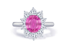 Custom made unique non traditional dream pink sapphire and diamond engagement rings 6
