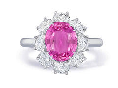 Custom made unique non traditional dream pink sapphire and diamond engagement rings 4