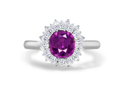 Custom made unique non traditional dream purple sapphire and diamond engagement rings 15