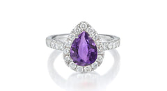 Custom made unique non traditional dream purple sapphire and diamond engagement rings 16