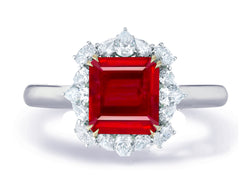 Custom made unique non traditional dream ruby and diamond engagement rings 10
