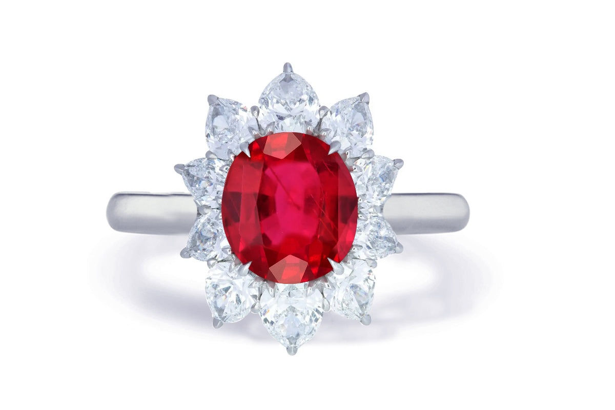 Custom made unique non traditional dream ruby and diamond engagement rings 6