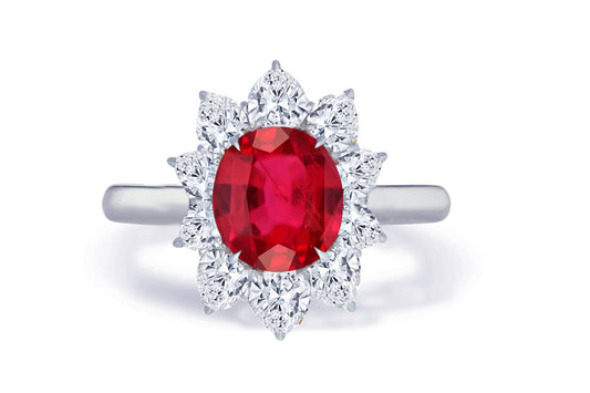 Custom made unique non traditional dream ruby and diamond engagement rings 6