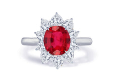 Custom made unique non traditional dream ruby and diamond engagement rings 6