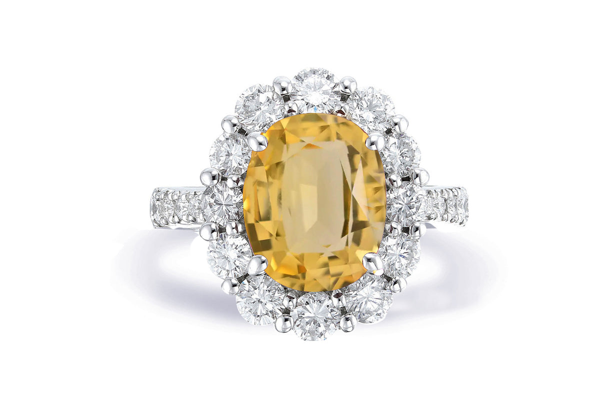 Custom made unique non traditional dream yellow sapphire and diamond engagement rings 13