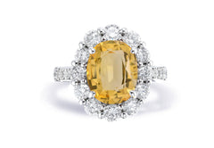 Custom made unique non traditional dream yellow sapphire and diamond engagement rings 13