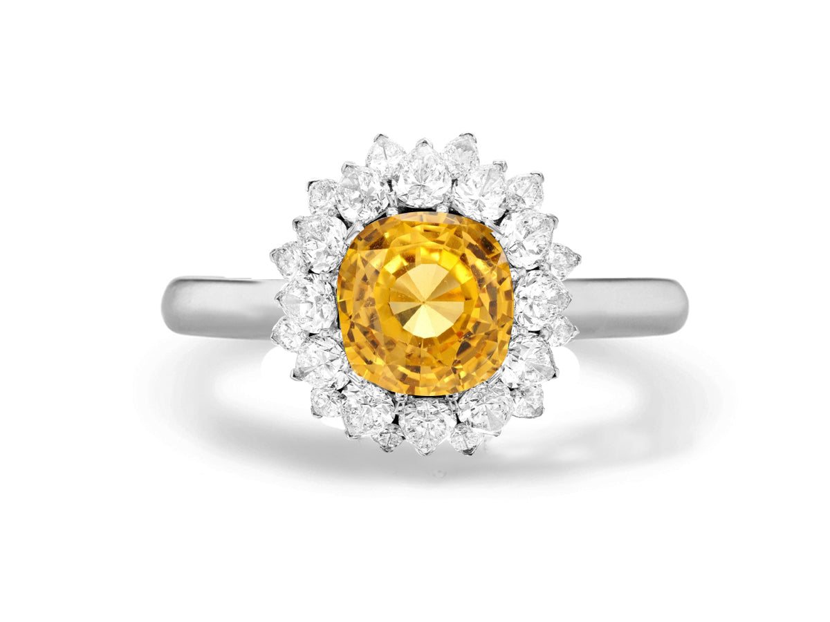 Custom made unique non traditional dream yellow sapphire and diamond engagement rings 15