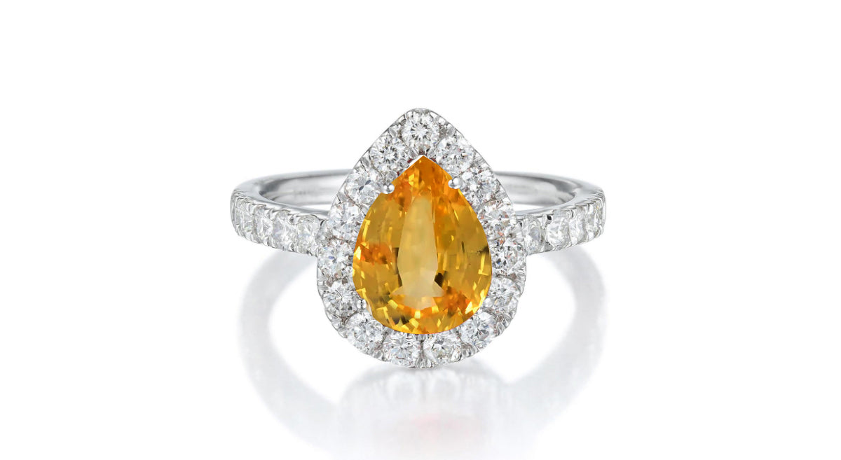 Custom made unique non traditional dream yellow sapphire and diamond engagement rings 16